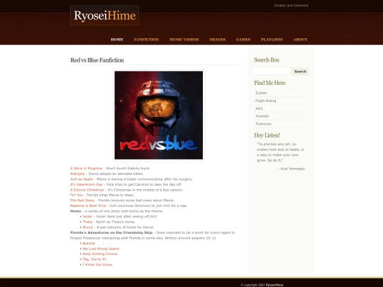 fanfiction/redvsblue screenshot