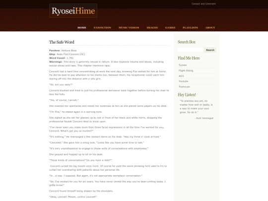 fanfiction/safeword screenshot