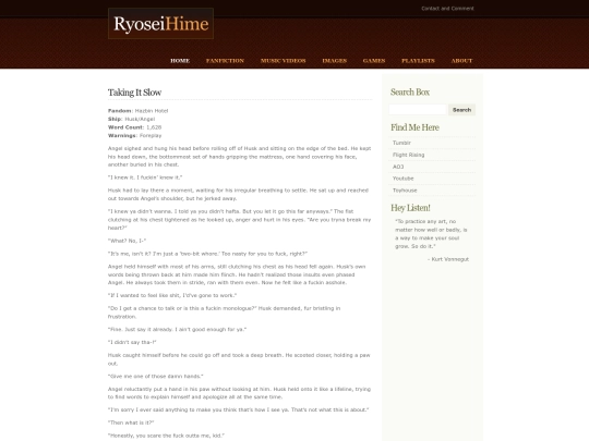 fanfiction/takingitslow screenshot