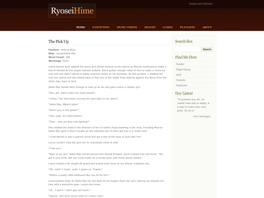 fanfiction/thepickup screenshot