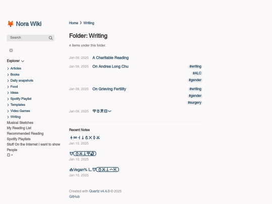 Writing screenshot