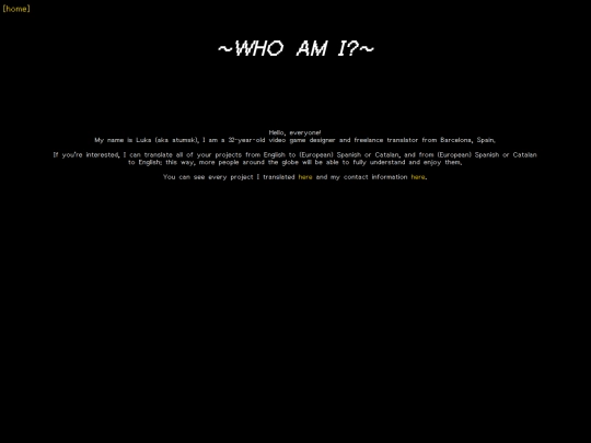 html/about_me screenshot