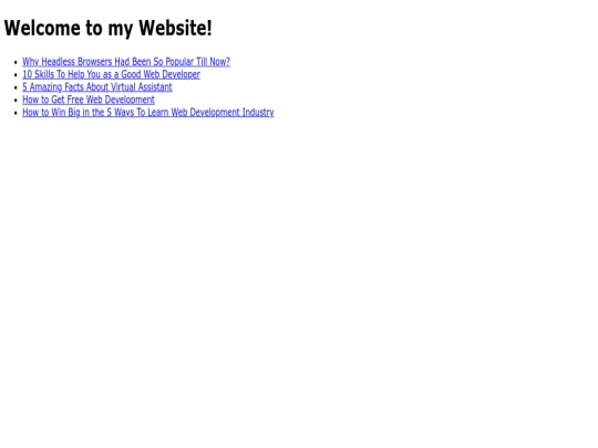 index screenshot