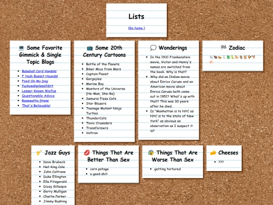 lists screenshot