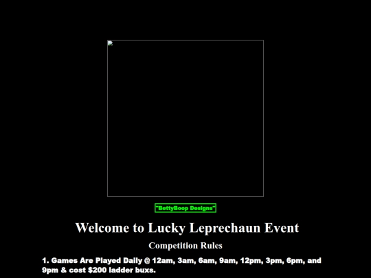2025 Events/LuckyLeprechaun/Rules screenshot