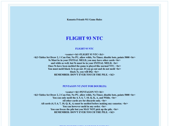 RULES/911games/911game screenshot