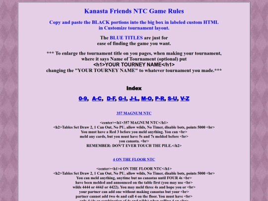 RULES/NTCGameRules/TD-NTCGameRules screenshot