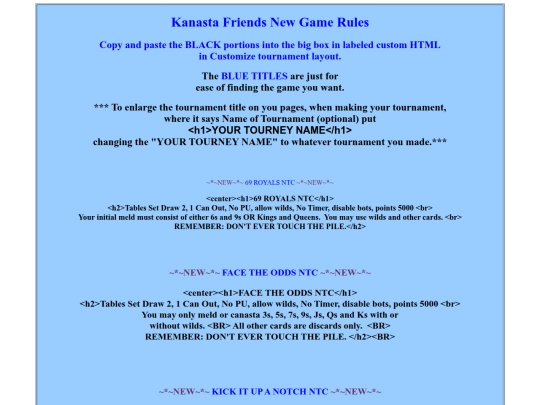 RULES/New Games/newgames screenshot