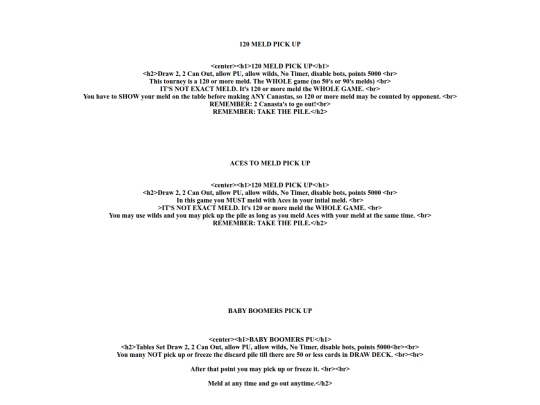 RULES/PickupGames/TESTPU screenshot