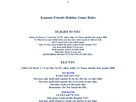 RULES/PlayersGames/holiday screenshot