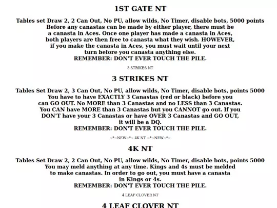 game rules/NTCrules screenshot