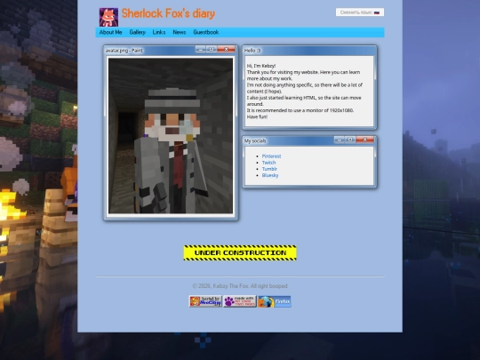 index screenshot