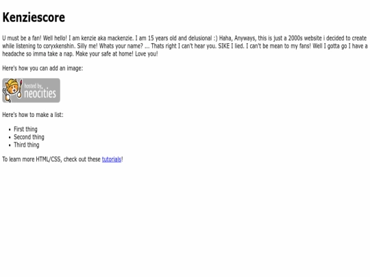 index screenshot