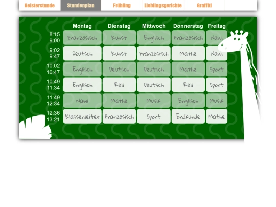 stundenplan screenshot