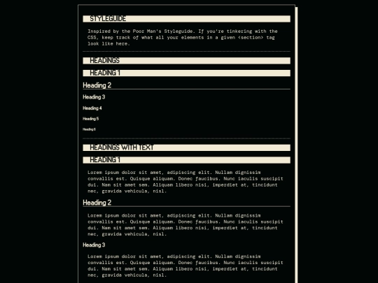 styleguide screenshot