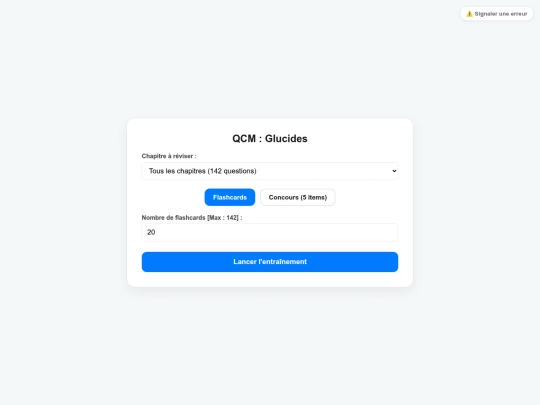BIOCHIMIE/glucides screenshot
