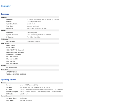 nuds/hardinfo_report screenshot