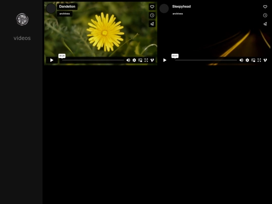 videos screenshot