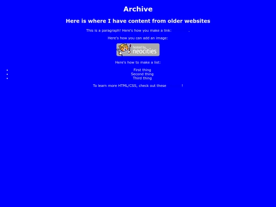 archive screenshot