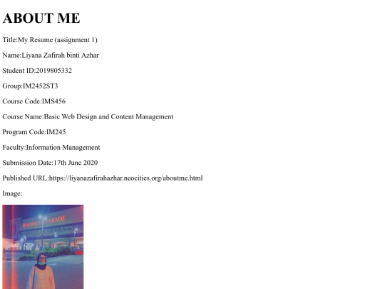 about-me screenshot