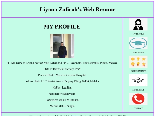 aboutme screenshot