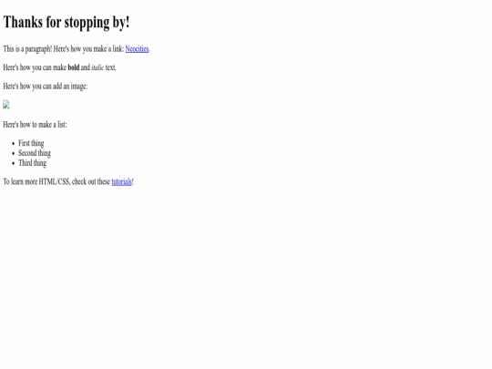 index screenshot