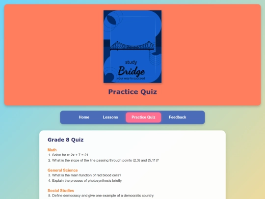 quiz screenshot