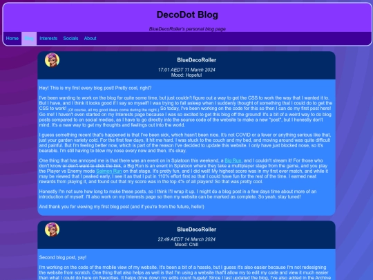 aero/blogposts screenshot