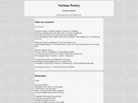carbon/inkblot/various-poetry screenshot