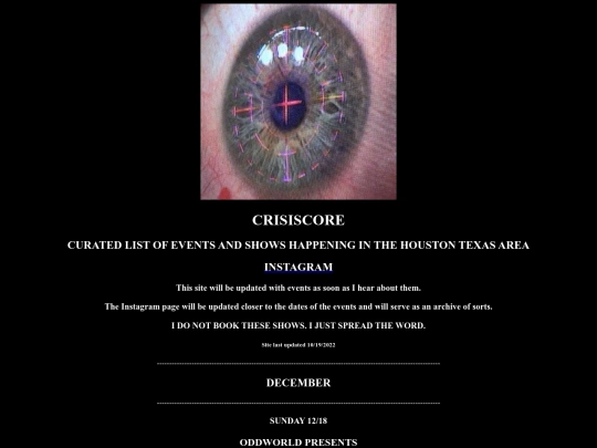 crisiscore404 screenshot