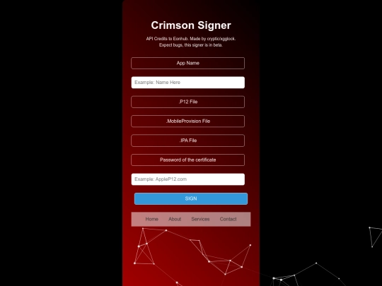 index screenshot