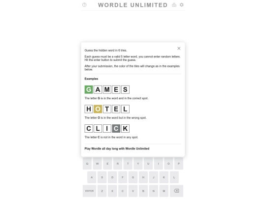wordle screenshot