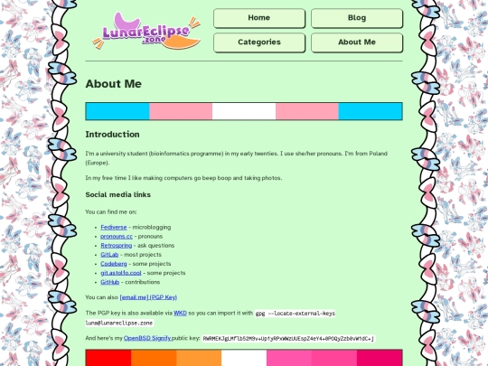 about-me screenshot