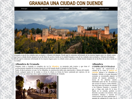 Granada/Index screenshot