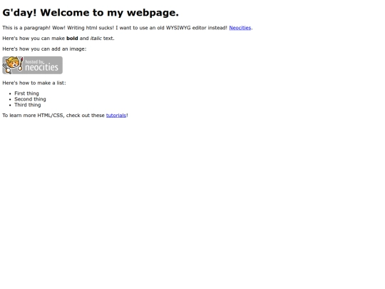 index screenshot