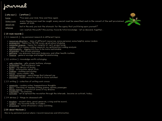 subpages/journal screenshot
