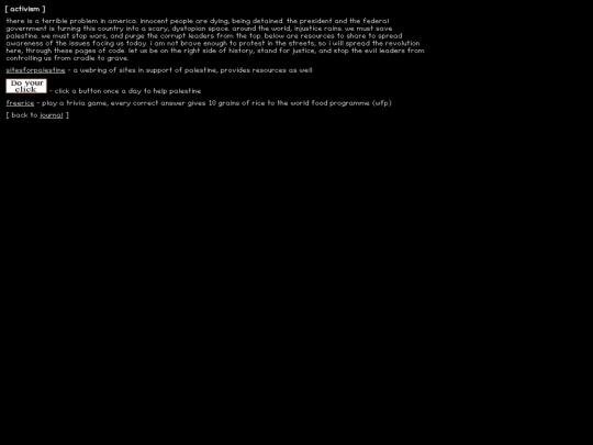 subpages/journal/writing/activism screenshot