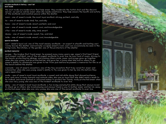 subpages/snotliving/snotlist screenshot