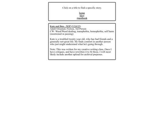 writing screenshot