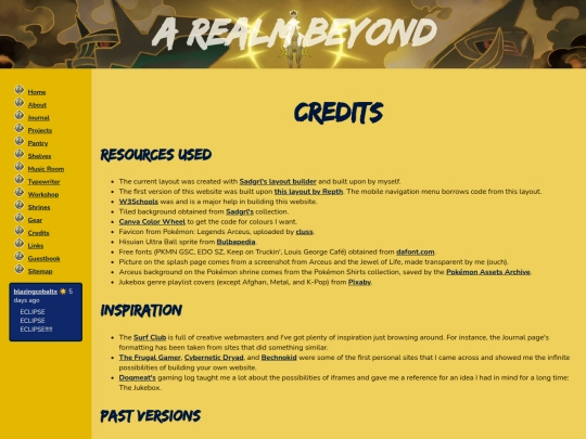 credits screenshot