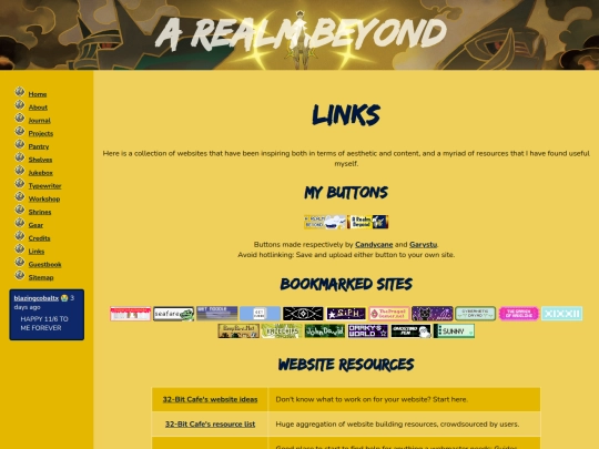 links screenshot