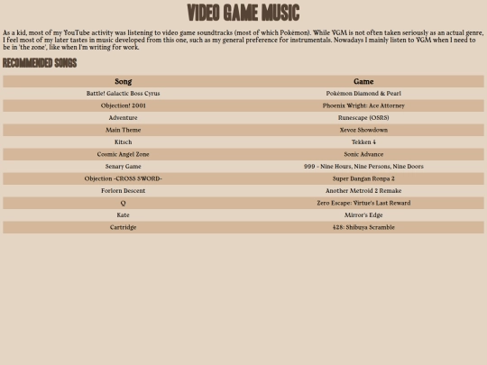 musicroom/vgm screenshot