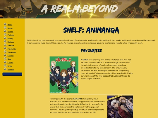 shelves/animanga screenshot