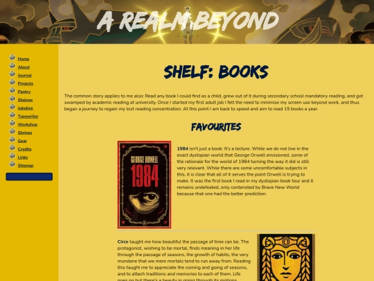 shelves/books screenshot
