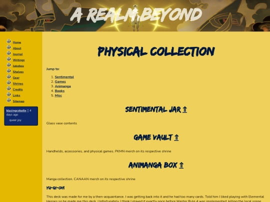 shelves/physical screenshot