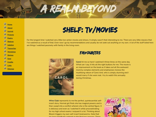 shelves/tvmovies screenshot
