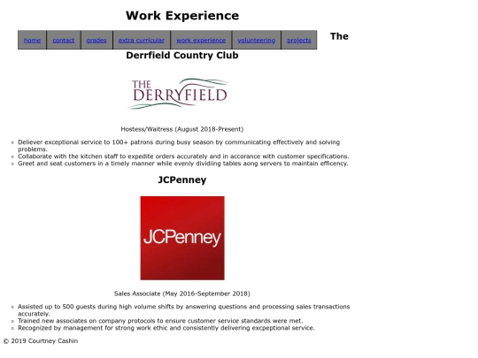 work_experience screenshot