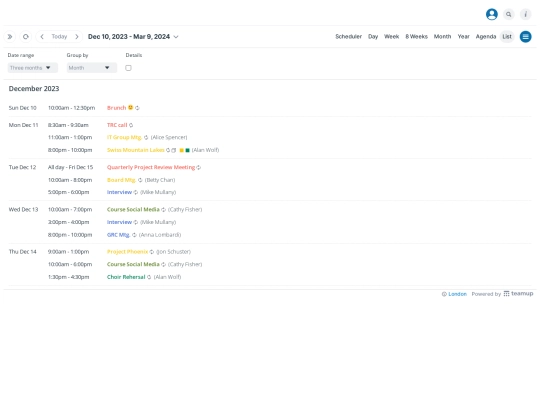 teamup screenshot