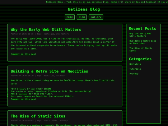 blog screenshot