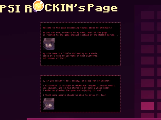 interests screenshot